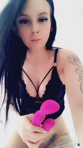 masturbating tattoo slut gif