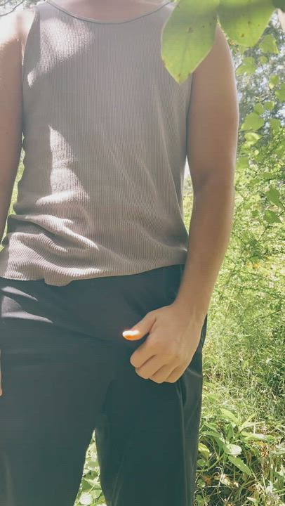 Meet me outside in the garden?