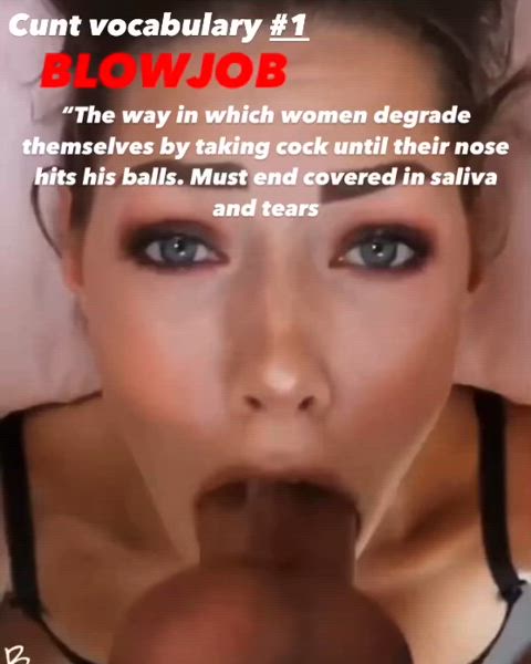 blowjob caption degrading gif
