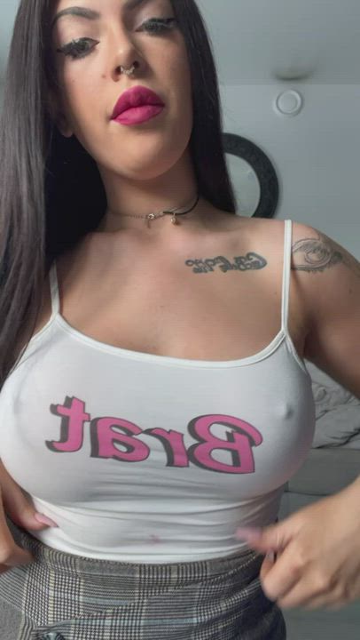 Tit Worship Titty Drop Titty Fuck gif
