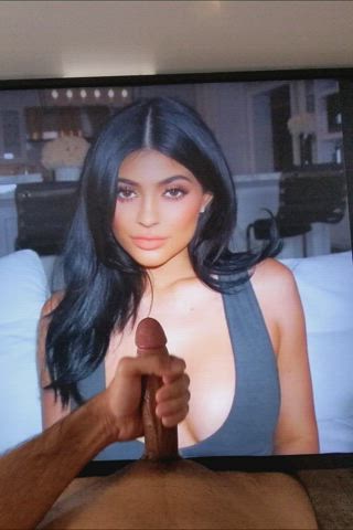 Plastering Kylie Jenner with my hot load 💦💦