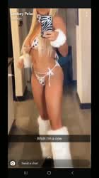 Blonde Cosplay Tits gif