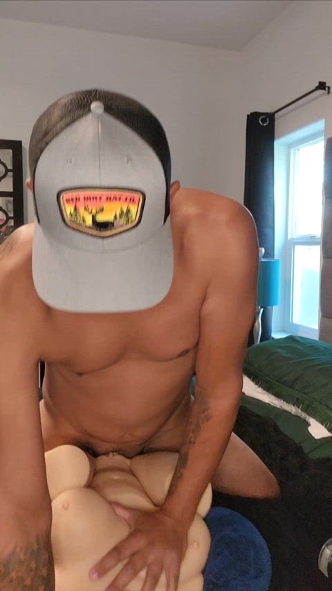 amateur big dick cock cum cumshot husband sex doll tanned gif