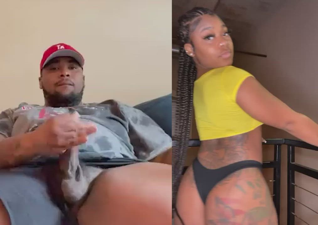 BabeCock Caption Ebony Thick gif