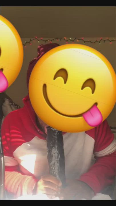 Deepthroat Gagging Spit gif