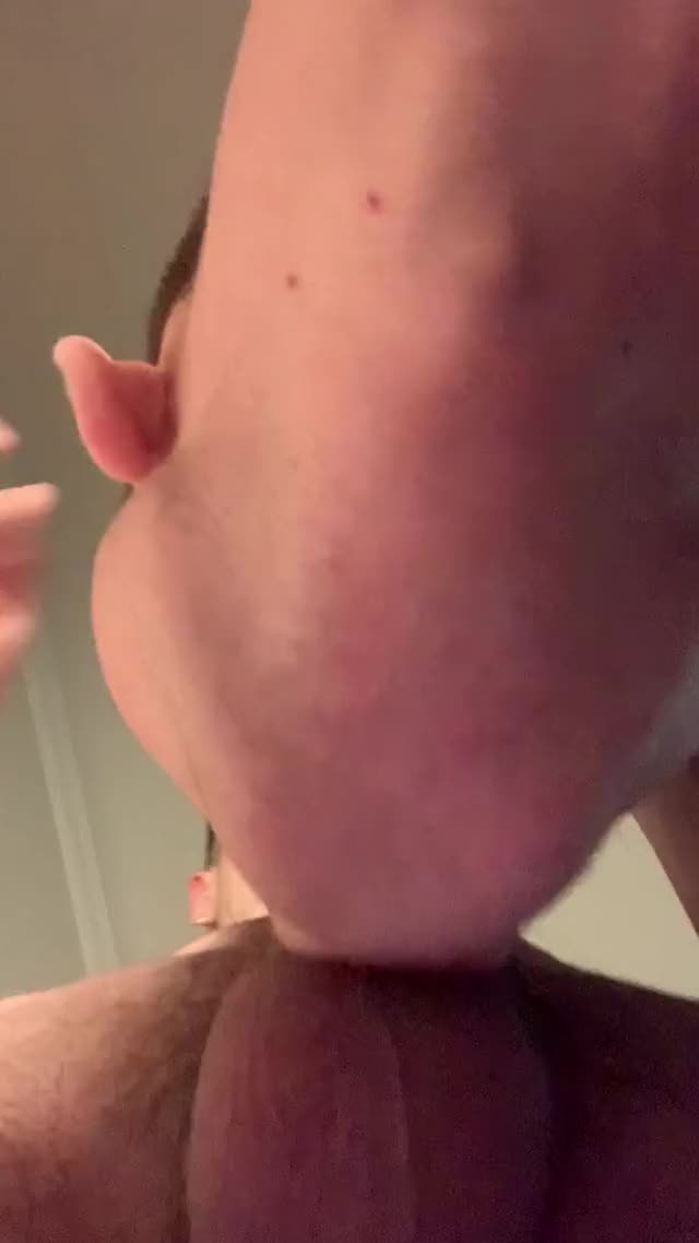 deepthroating till I couldn't help unloading in his mouth