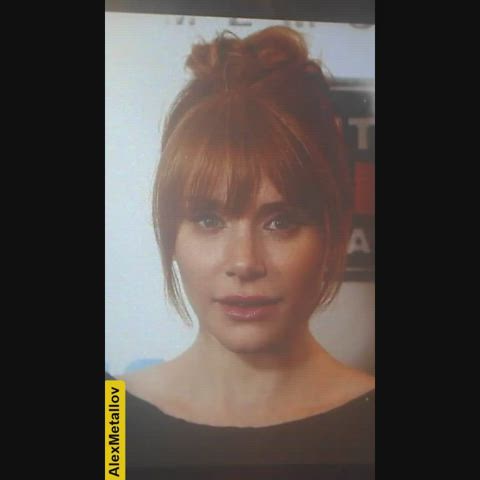 bryce dallas howard celebrity cock cum cumshot jerk off male masturbation thick cock