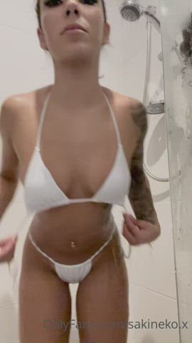 Latina Lesbian Lesbians Licking Lingerie gif