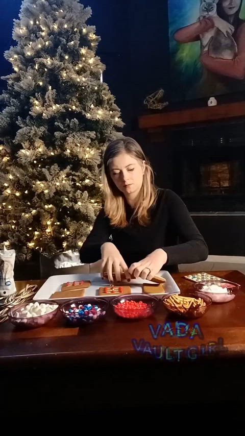 Trying to make a gingerbread house