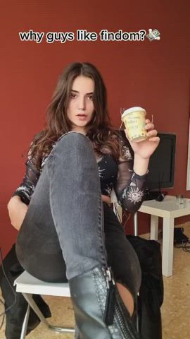 boots femdom fetish findom goddess legs lipstick lipstick fetish mistress gif