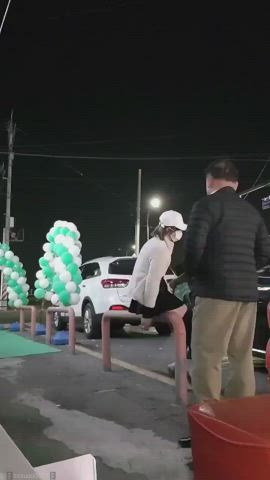 anal exhibitionist femboy groping masturbating public gif