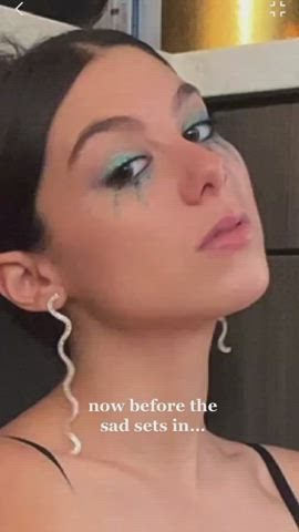 big tits brunette celebrity cleavage kira kosarin gif