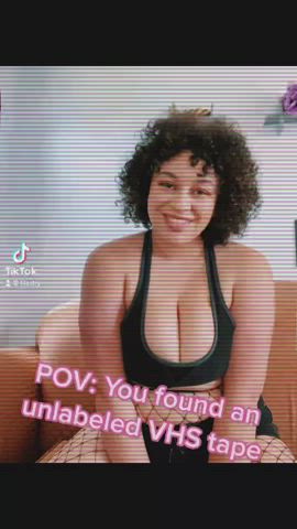 20 Years Old Clothed Emo Girlfriend Girls Goth Solo TikTok Tongue Fetish gif