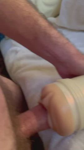 cock fleshlight homemade jerk off male masturbation masturbating pussy solo tight