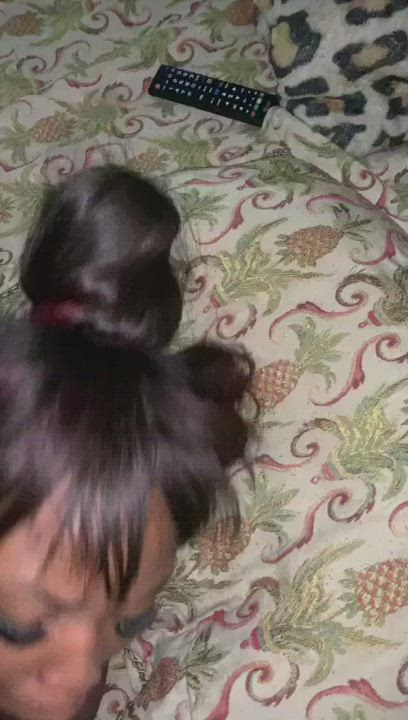 Balls Sucking Bed Sex Blowjob gif