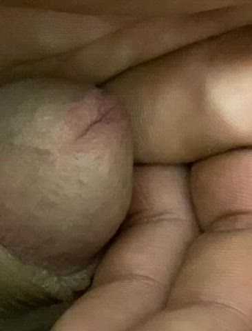 Away at work, she teases and it starts flowing