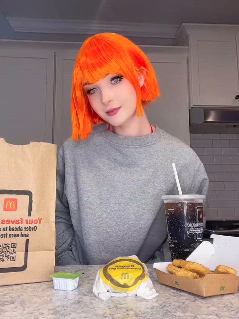 CROW NOW WANTS A LARGE FRY CAW CAW