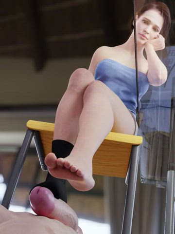 Jill Valentine Footjob (Midnightnsfw) [Resident Evil]