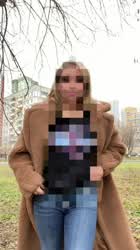 She's showing off for the whole park, but not for small dicked betas