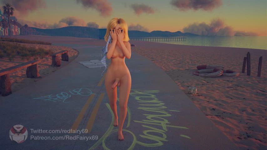 Animation Futanari Hentai Humiliation Public Porn GIF by ssendam