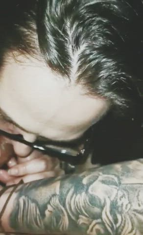 blowjob deepthroat double blowjob mmf nsfw threesome r/3somesandmore gif