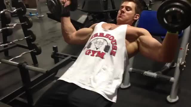Got pecs Haha doing some incline flies