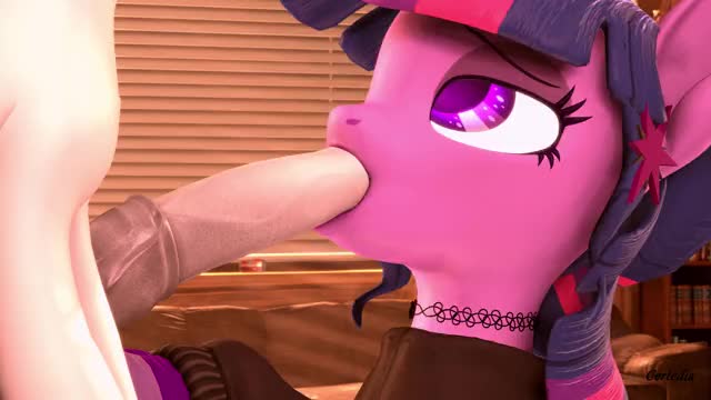 [Certedia][3D] - Twilight Sparkle X Shining Armor Blowjob - 4K Animation
