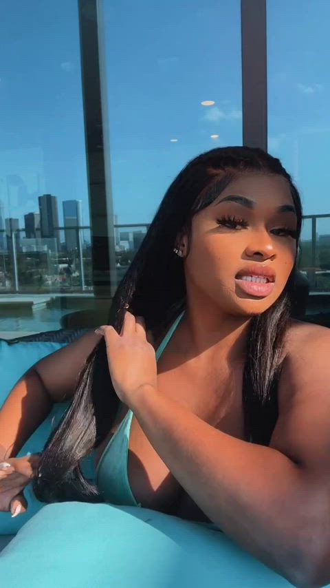big tits bikini ebony nipples nipslip tits gif