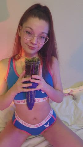 cute homemade lingerie nsfw onlyfans petite redhead solo teen gif