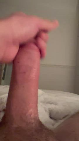 Love playing with my big dick! Open for DMs I’m horny so message me 😉
