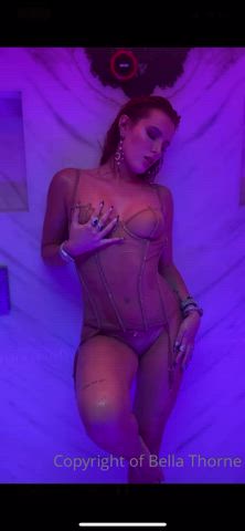 Bella Thorne Cleavage Shower gif