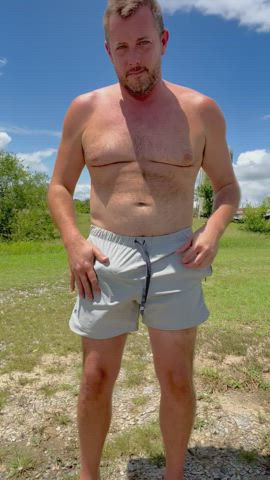 bear cock daddy gay male masturbation gif