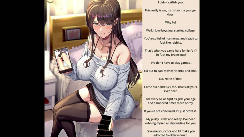 (Voice Acted Version) A horny milf lied about her age on the dating app. You find