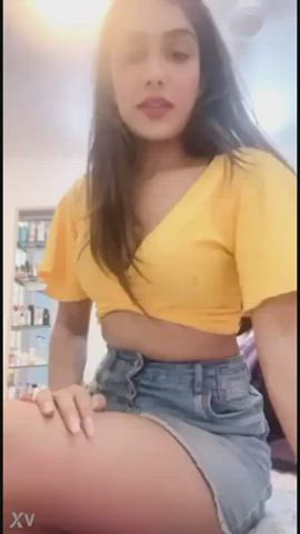 Desi babe strip teasing her boyfriend