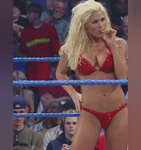 Ass Bending Over Thong Torrie Wilson gif