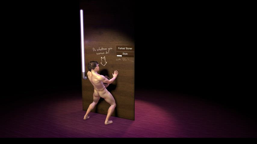 3d animation bdsm glory hole threesome gif