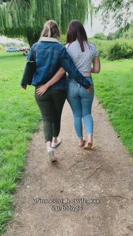 Enjoying a walk with my friend 😜