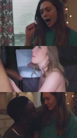 BBC BabeCock Celebrity Elizabeth Olsen gif