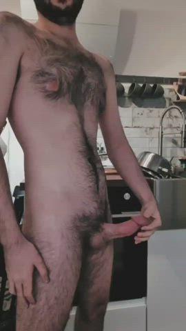 Playing with the precum on the tip of my cock and thinking 🍆💦 should my character