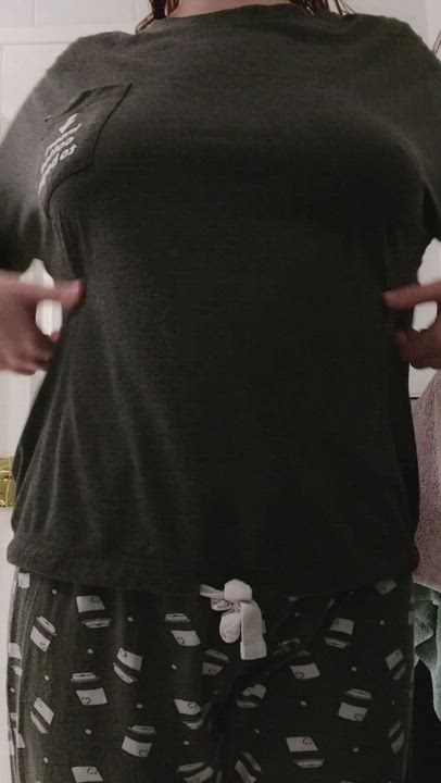 Wanna see what my tits would look like with me on top of you? [OC]