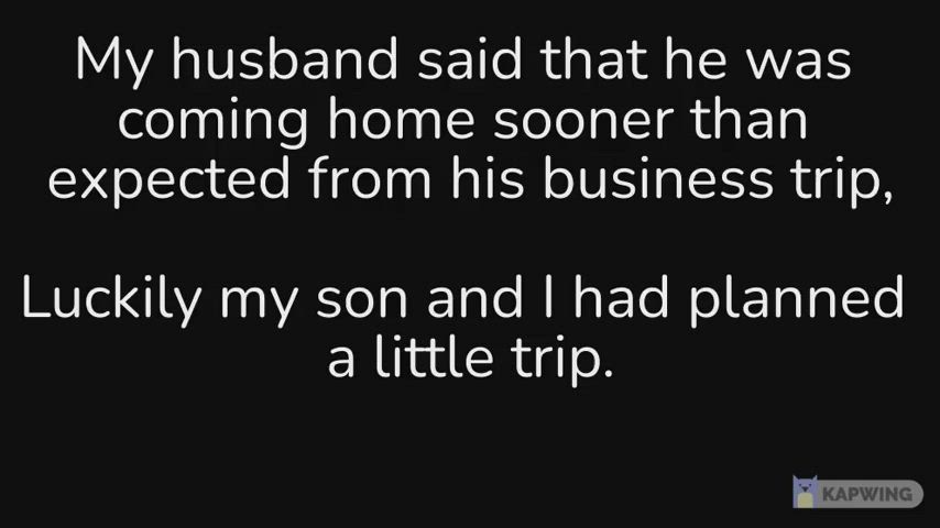 mom son getaway pt. 1