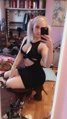 ass big tits dress emo goth thick tight gif