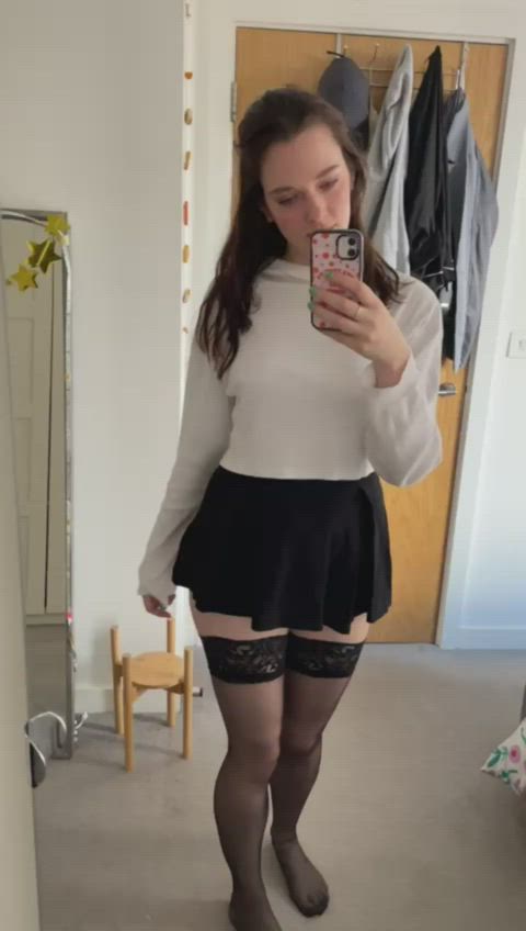 ass british brunette fansly innocent onlyfans thigh highs thighs gif