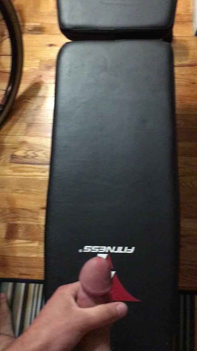 Shooting on my weight bench