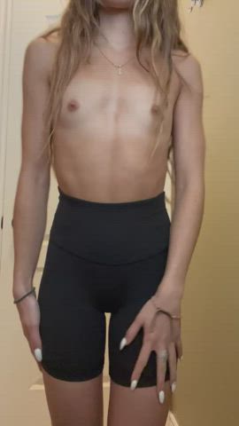 I’m only 90lb of petite but I’m so perky and tight