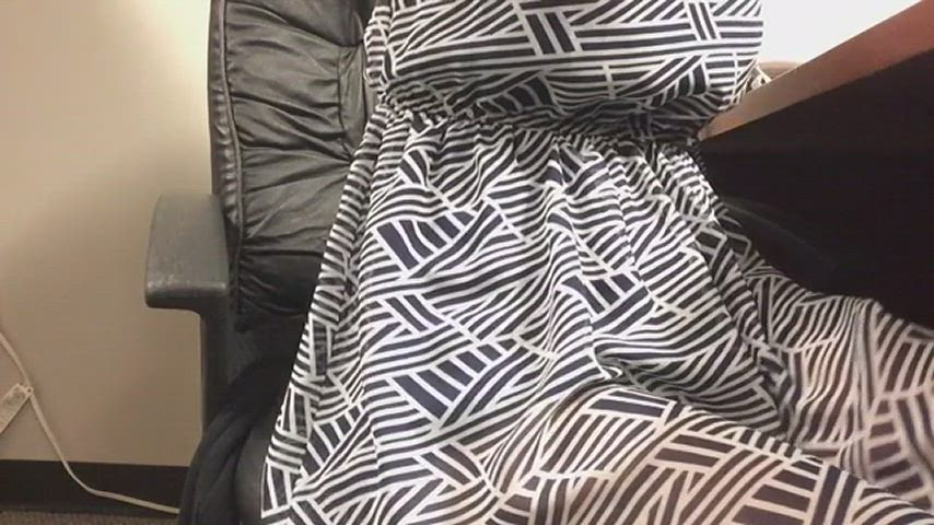 Masturbating Office Orgasm Rubbing gif