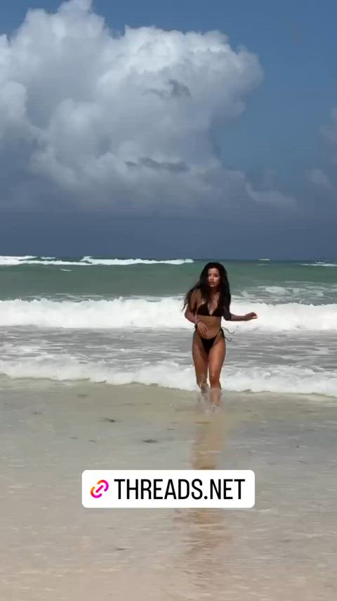 beach bikini lupe fuentes gif