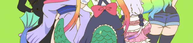 Kobayashi-san Chi No Maid Dragon - OP proper tail-shaking loop