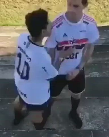 Blowjob Gay Handjob Kissing Oral Public gif