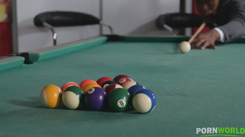 Blonde Lola Taylor Gets DP'd By BBCs On Top Of The Pool Table